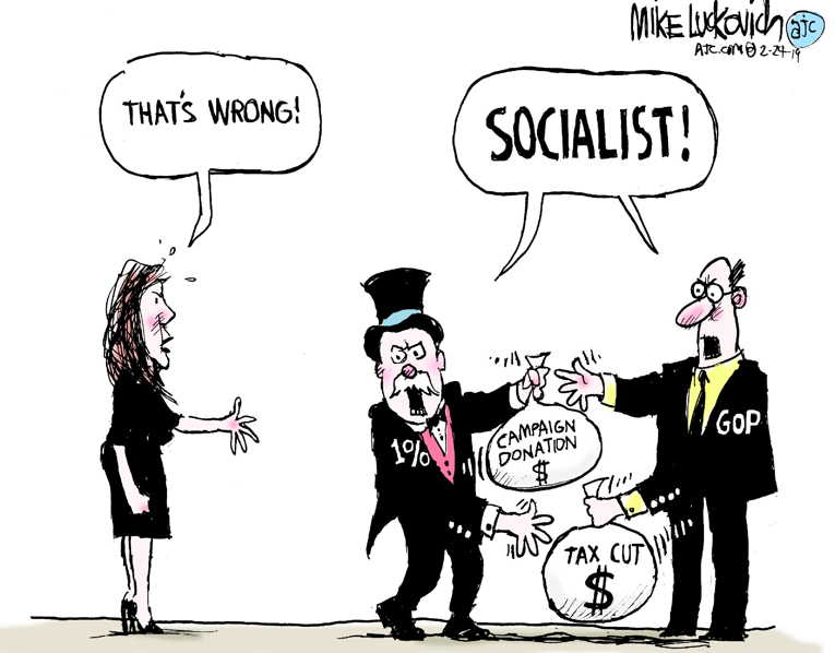 Political Cartoon on 'Economy for Rich Booming' by Mike Luckovich ...