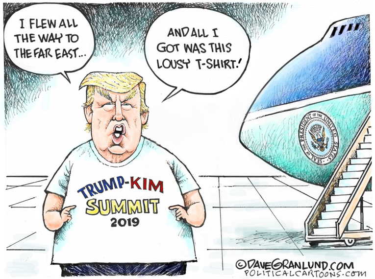 Political/Editorial Cartoon by Dave Granlund on Summit “Successful,” Trump Says