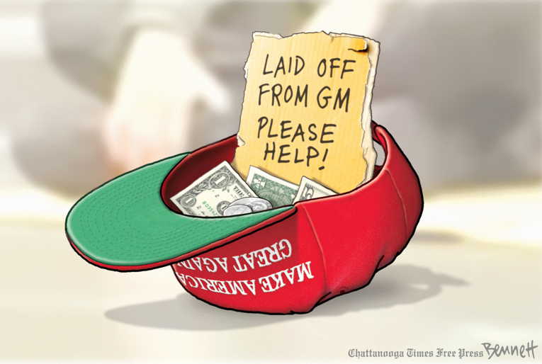 Political/Editorial Cartoon by Clay Bennett, Chattanooga Times Free Press on President Proposes Budget