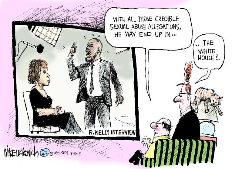 Political/Editorial Cartoon by Mike Luckovich, Atlanta Journal-Constitution on In Other News