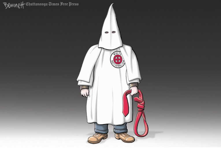 Political/Editorial Cartoon by Clay Bennett, Chattanooga Times Free Press on 50 Muslims Slain in New Zealand