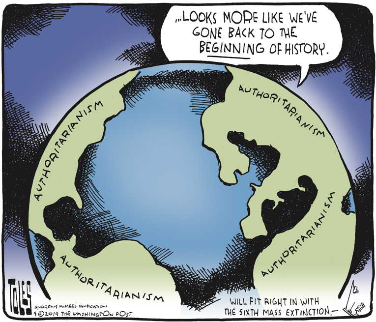 Political/Editorial Cartoon by Tom Toles, Washington Post on In Other News