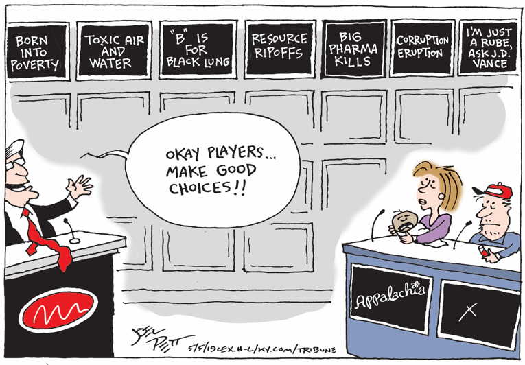 Political/Editorial Cartoon by Joel Pett, Lexington Herald-Leader, CWS/CartoonArts Intl. on In Other News