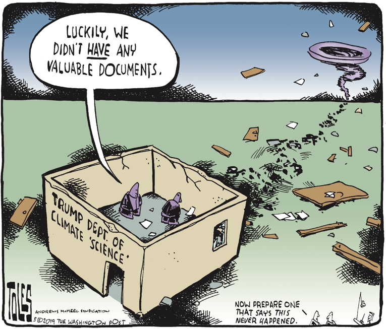 Political Cartoon on 'Environmental Laws Gutted' by Tom Toles, Washington Post at The Comic News