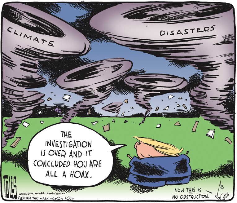 Political/Editorial Cartoon by Tom Toles, Washington Post on Environmental Laws Gutted