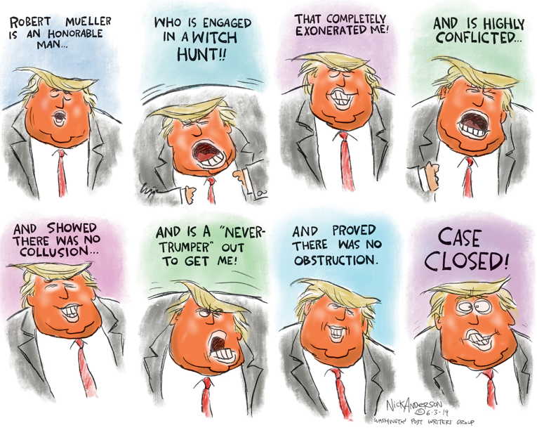 Political/Editorial Cartoon by Nick Anderson, Houston Chronicle on Growing Calls for Impeachment