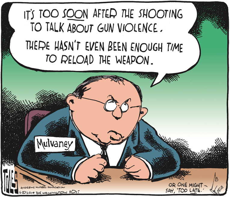 Political/Editorial Cartoon by Tom Toles, Washington Post on In Other News