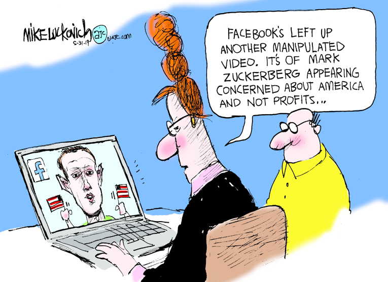 Political/Editorial Cartoon by Mike Luckovich, Atlanta Journal-Constitution on In Other News