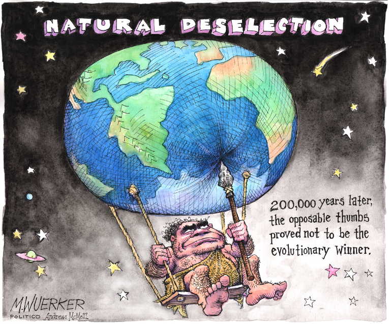 Political/Editorial Cartoon by Matt Wuerker, Politico on Plastic Found Everywhere