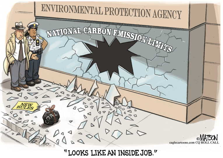 Political/Editorial Cartoon by RJ Matson, Cagle Cartoons on EPA Lifts Burdensome Regulations