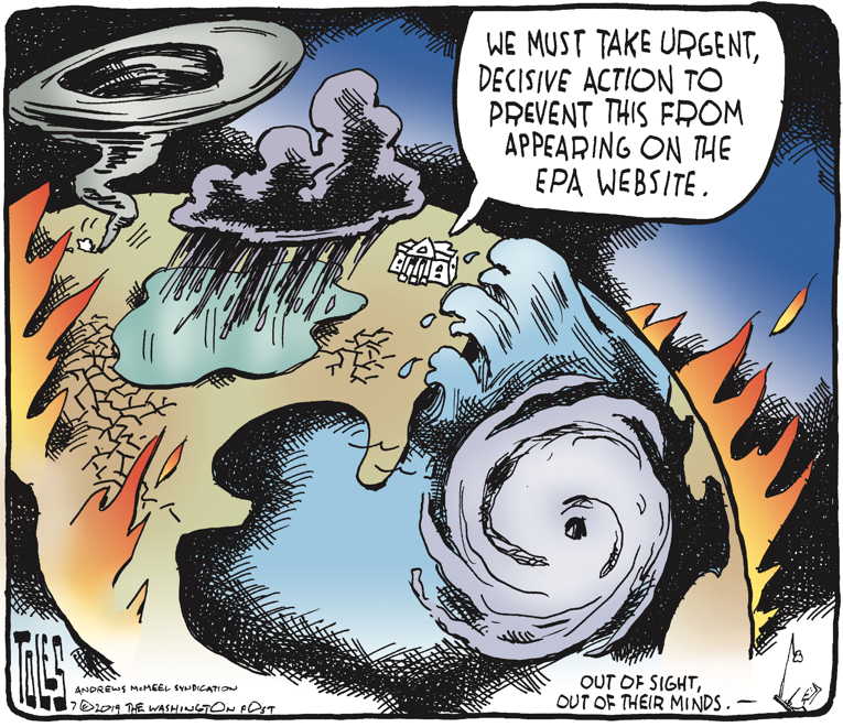Political Cartoon on 'Climate Crisis Worsens' by Tom Toles, Washington ...