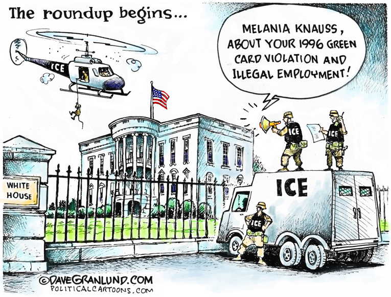 Political/Editorial Cartoon by Dave Granlund on President Cracks Down