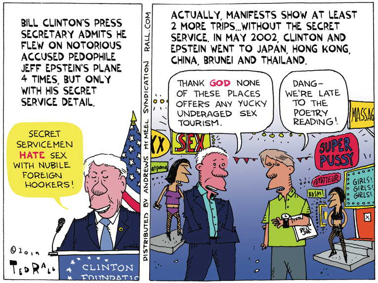 Political Cartoon on 'In Other News' by Ted Rall at The Comic News