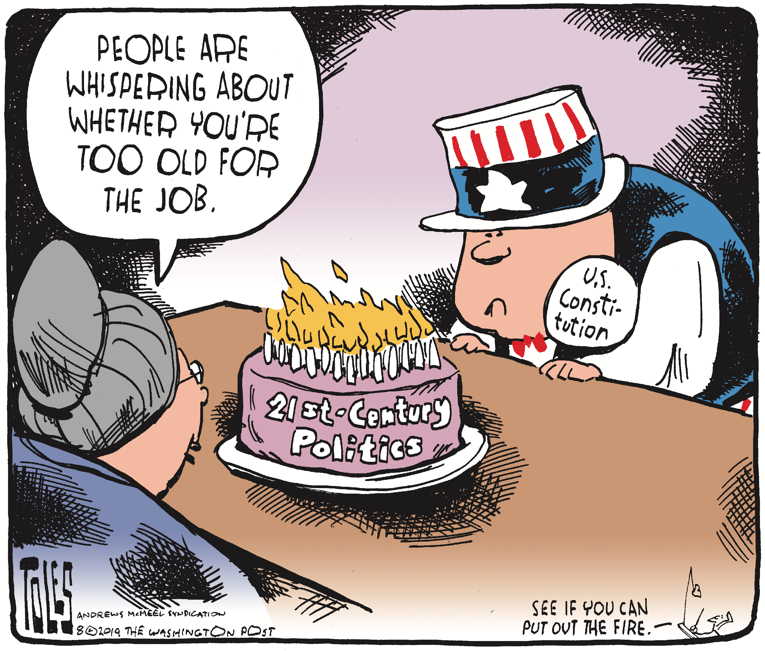 Political/Editorial Cartoon by Tom Toles, Washington Post on In Other News