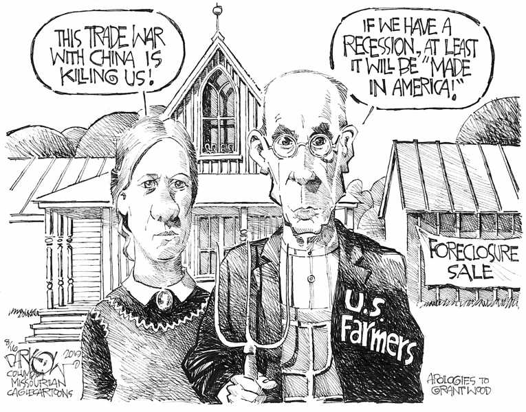 Political/Editorial Cartoon by John Darkow, Columbia Daily Tribune, Missouri on Impending Recession?