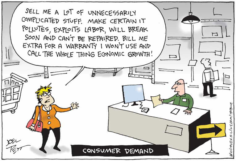 Political/Editorial Cartoon by Joel Pett, Lexington Herald-Leader, CWS/CartoonArts Intl. on Impending Recession?