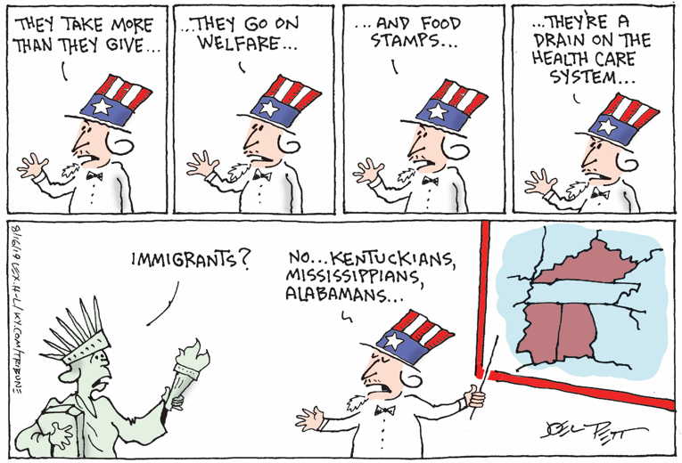 Political/Editorial Cartoon by Joel Pett, Lexington Herald-Leader, CWS/CartoonArts Intl. on In Other News