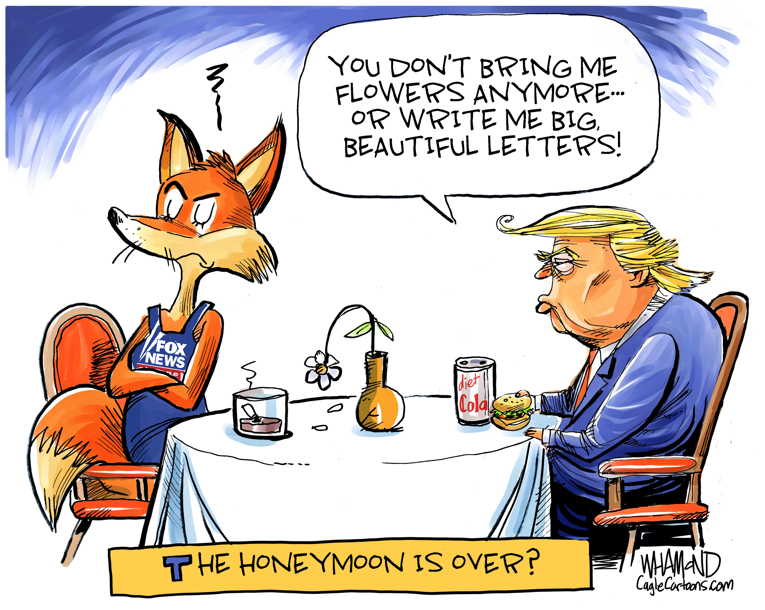 Political/Editorial Cartoon by Dave Whamond, Canada, PoliticalCartoons.com on Trump Touts Size of Hurricane