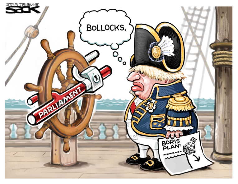 Political/Editorial Cartoon by Steve Sack, Minneapolis Star Tribune on United Kingdom Is Great Again