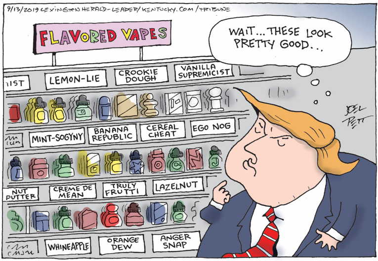 Political/Editorial Cartoon by Joel Pett, Lexington Herald-Leader, CWS/CartoonArts Intl. on President Takes Bold Action