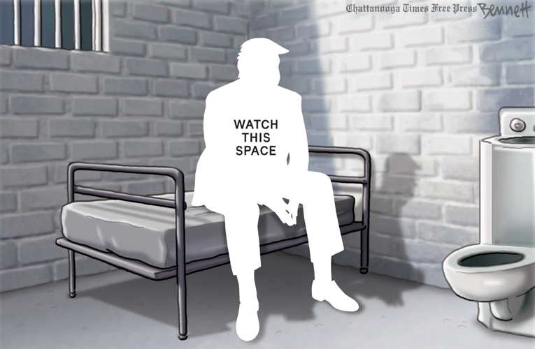 Political/Editorial Cartoon by Clay Bennett, Chattanooga Times Free Press on President Asks for Help