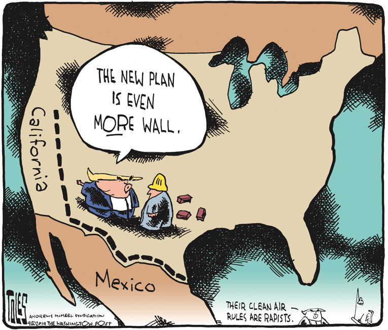 Political/Editorial Cartoon by Tom Toles, Washington Post on President Eyes Third Term