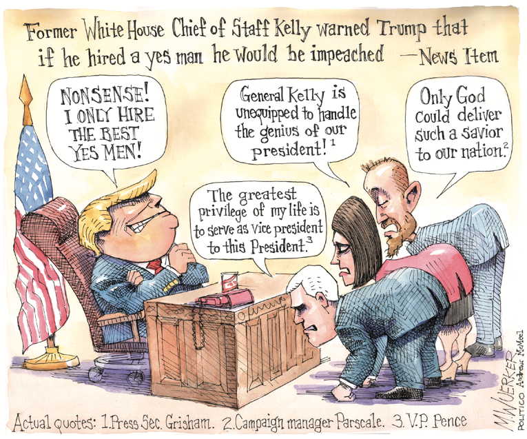 Political/Editorial Cartoon by Matt Wuerker, Politico on Inner Circle Goes Balls Out