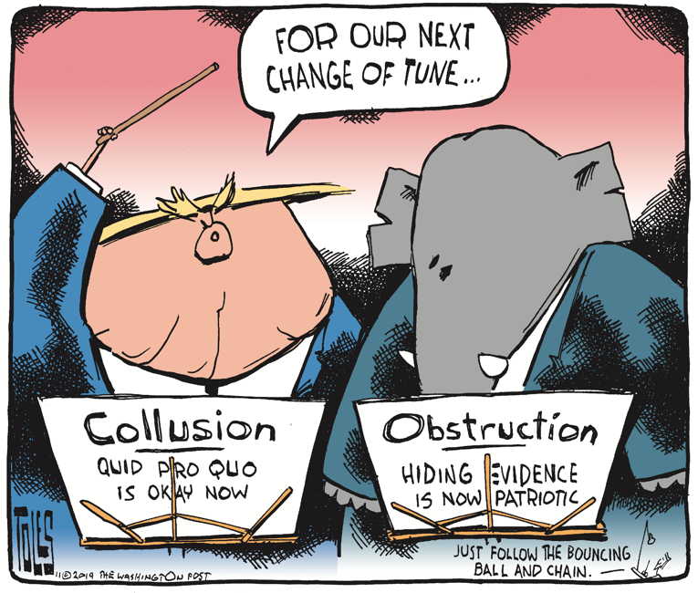 Political/Editorial Cartoon by Tom Toles, Washington Post on GOP Attacks Accusers