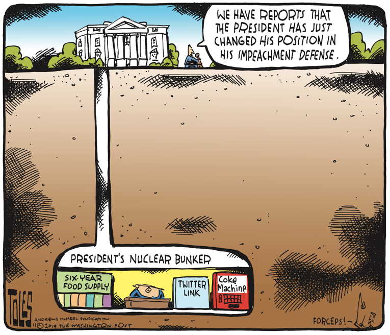 Political Cartoon on 'Trump Changes Defense Strategy' by Tom Toles ...