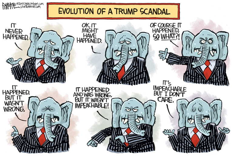 Political/Editorial Cartoon by Rick McKee, The Augusta Chronicle on Republicans Hold Party Line