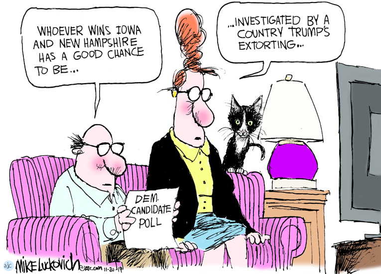 Political/Editorial Cartoon by Mike Luckovich, Atlanta Journal-Constitution on In Other News