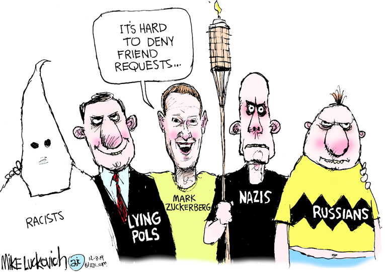 Political/Editorial Cartoon by Mike Luckovich, Atlanta Journal-Constitution on In Other News