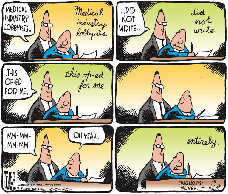 Political/Editorial Cartoon by Tom Toles, Washington Post on In Other News