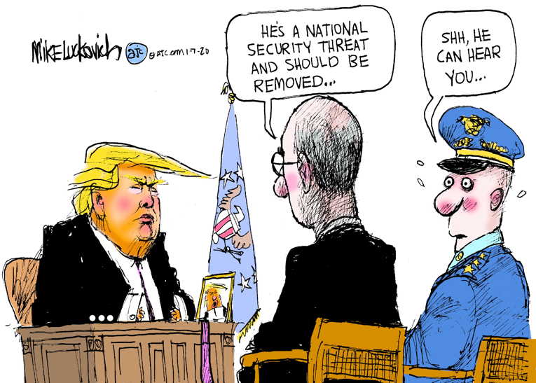 Political/Editorial Cartoon by Mike Luckovich, Atlanta Journal-Constitution on President Focused on Reelection