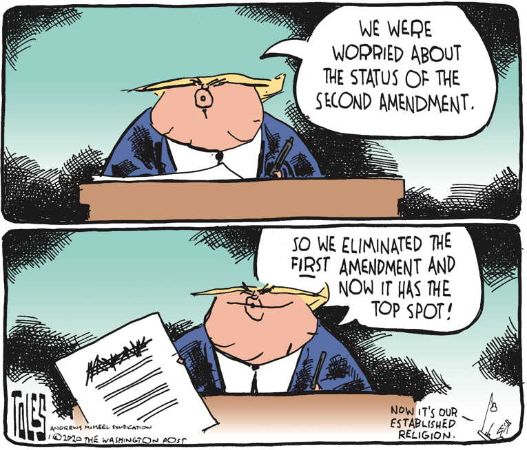 Political/Editorial Cartoon by Tom Toles, Washington Post on President Focused on Reelection