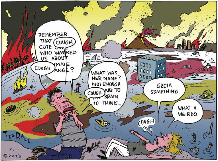 Political/Editorial Cartoon by Ted Rall on Oceans in Peril