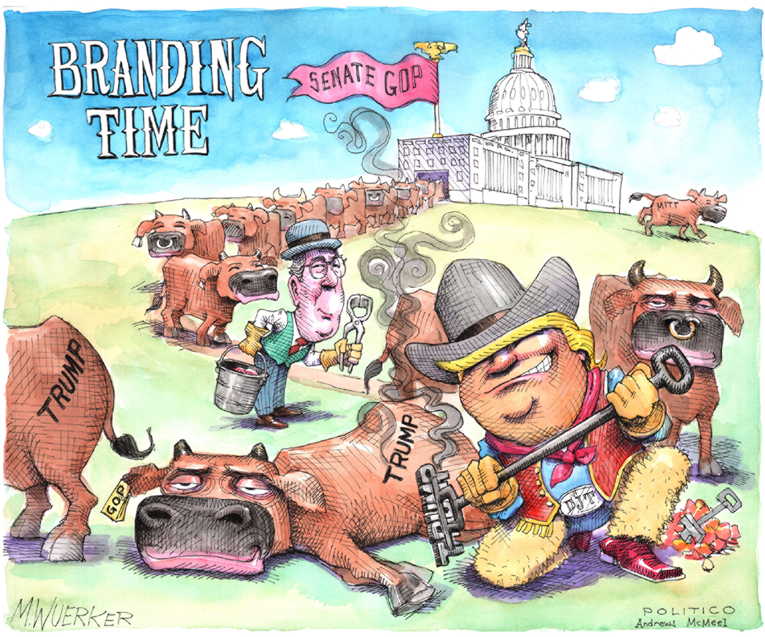 Political/Editorial Cartoon by Matt Wuerker, Politico on President Promises More Changes