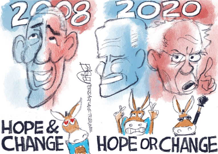 Political/Editorial Cartoon by Pat Bagley, Salt Lake Tribune on Dems Blowing It Again