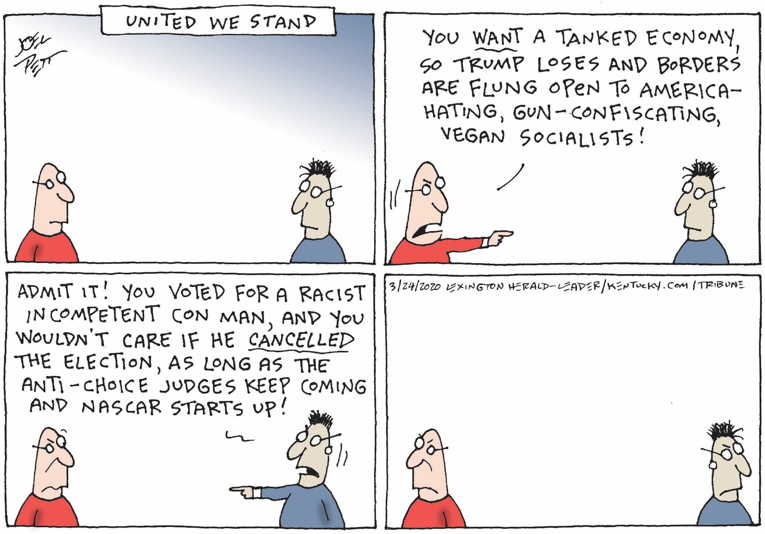 Political/Editorial Cartoon by Joel Pett, Lexington Herald-Leader, CWS/CartoonArts Intl. on In Other News