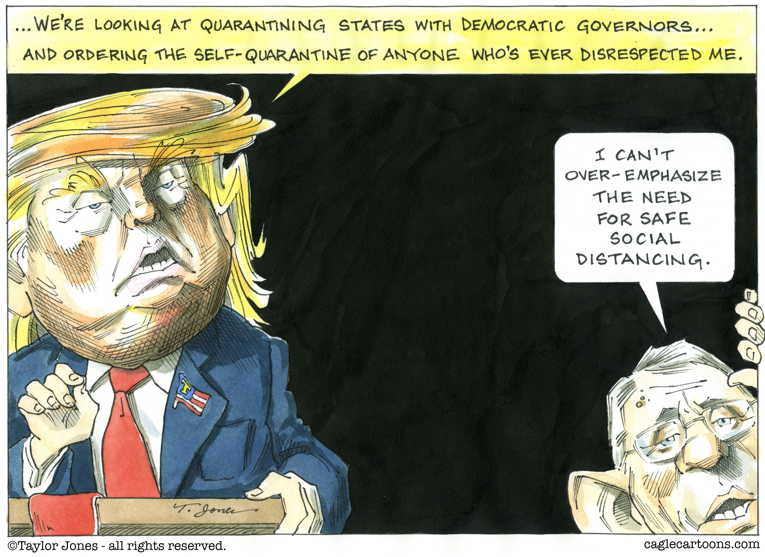 Political/Editorial Cartoon by Taylor Jones, Tribune Media Services on President Lauds Performance