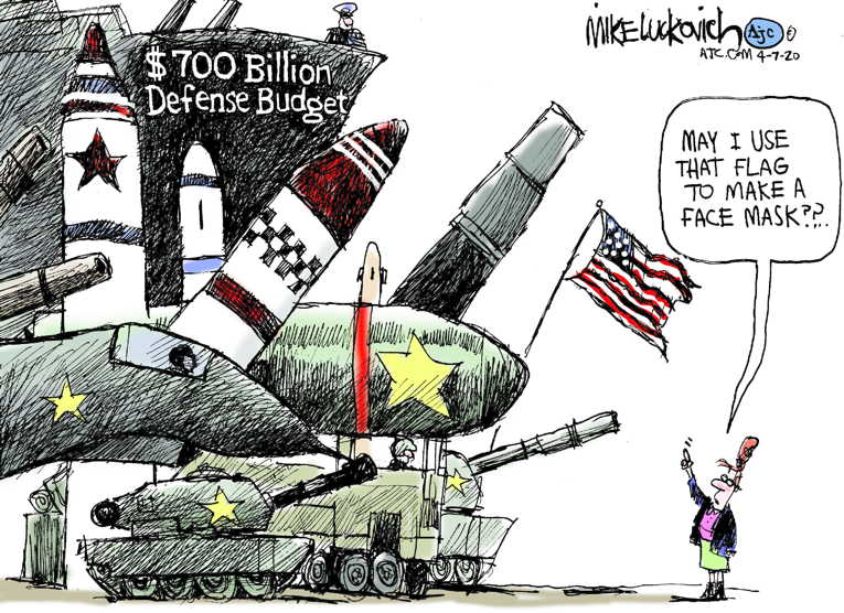 Political Cartoon on 'Americans Adjusting' by Mike Luckovich, Atlanta ...