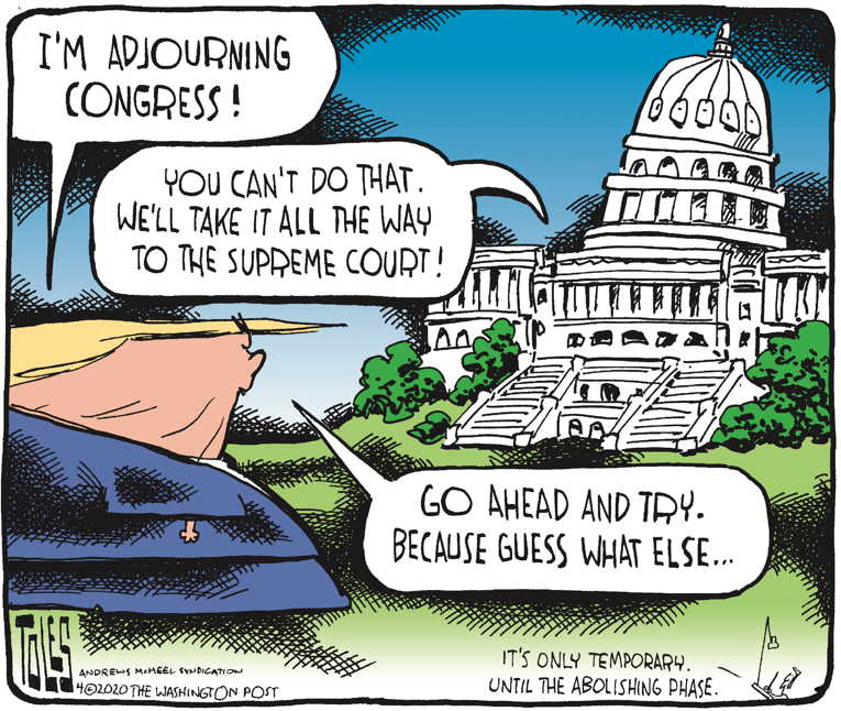 Political/Editorial Cartoon by Tom Toles, Washington Post on In Other News