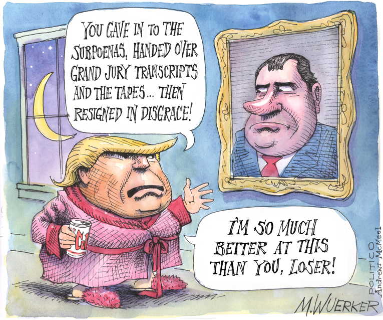 Political/Editorial Cartoon by Matt Wuerker, Politico on Barr Frees Flynn