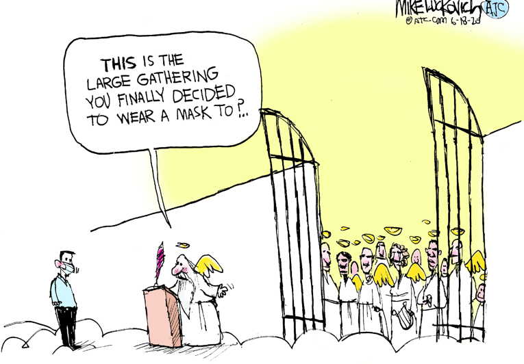 Political/Editorial Cartoon by Mike Luckovich, Atlanta Journal-Constitution on In Other News