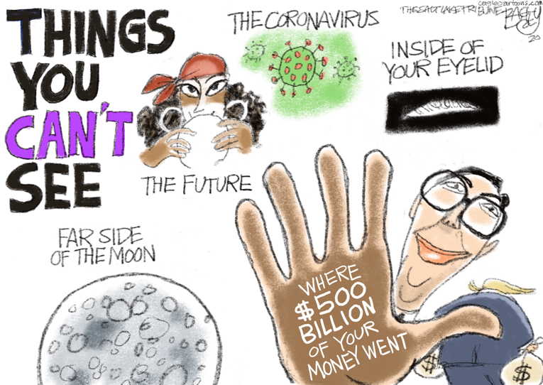 Political/Editorial Cartoon by Pat Bagley, Salt Lake Tribune on COVID-19 Cases Jump