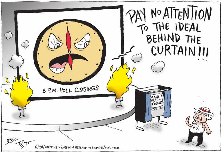 Political/Editorial Cartoon by Joel Pett, Lexington Herald-Leader, CWS/CartoonArts Intl. on In Other News