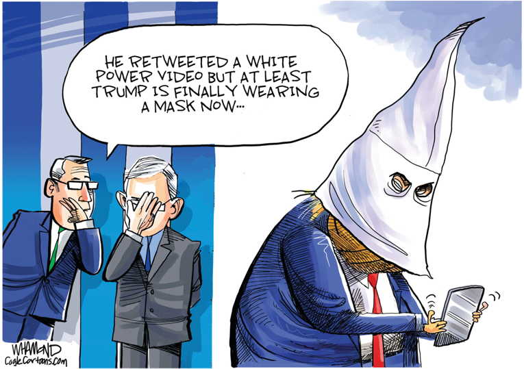 Political/Editorial Cartoon by Dave Whamond, Canada, PoliticalCartoons.com on Trump Restarts Campaign