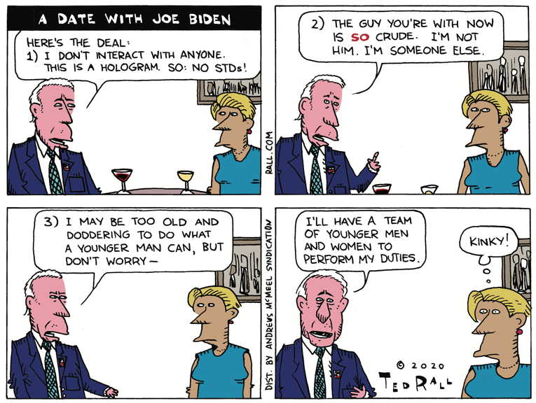 Political/Editorial Cartoon by Ted Rall on Biden Picks Kamala Harris