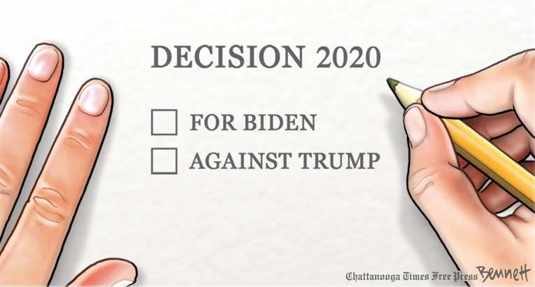 Political/Editorial Cartoon by Clay Bennett, Chattanooga Times Free Press on Biden Picks Kamala Harris