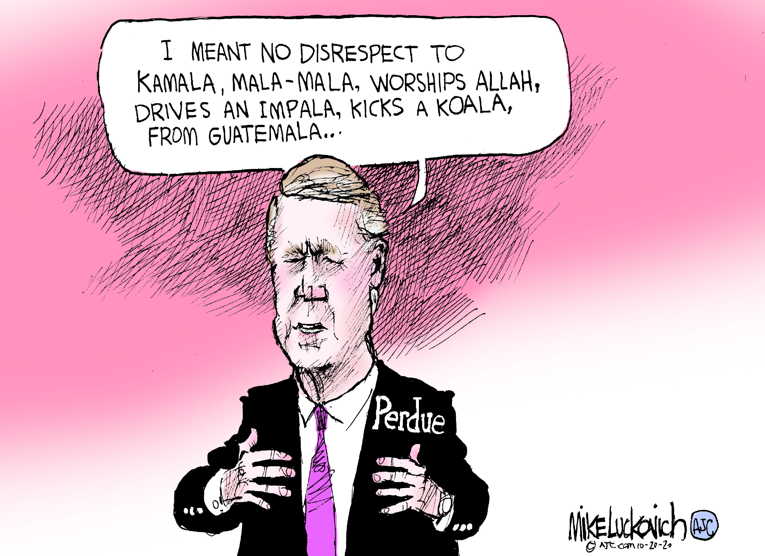 Political/Editorial Cartoon by Mike Luckovich, Atlanta Journal-Constitution on In Other News